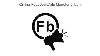 Online Facebook Ads Monotone Icon In Powerpoint Pptx Png And Editable Eps Format