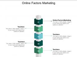 Online factors marketing ppt powerpoint presentation infographic template template cpb