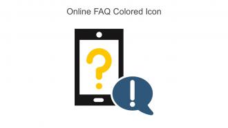 Online FAQ Colored Icon In Powerpoint Pptx Png And Editable Eps Format