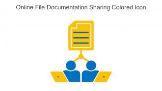 Online File Documentation Sharing Colored Icon In Powerpoint Pptx Png And Editable Eps Format