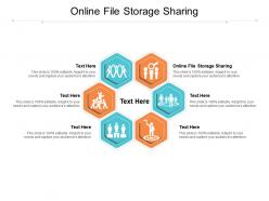 Online file storage sharing ppt powerpoint presentation ideas grid cpb