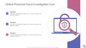 Online Financial Fraud Investigation Icon