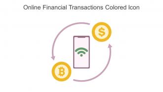 Online Financial Transactions Colored Icon In Powerpoint Pptx Png And Editable Eps Format