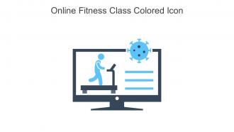Online Fitness Class Colored Icon In Powerpoint Pptx Png And Editable Eps Format