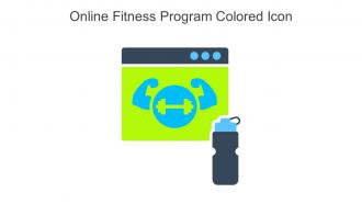 Online Fitness Program Colored Icon In Powerpoint Pptx Png And Editable Eps Format