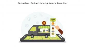 Online Food Business Industry Service Illustration