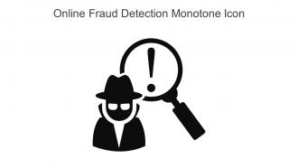 Online Fraud Detection Monotone Icon In Powerpoint Pptx Png And Editable Eps Format