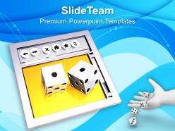 Online gambling concept game powerpoint templates ppt themes and graphics 0213
