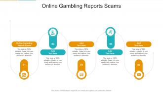 Online Gambling Reports Scams In Powerpoint And Google Slides Cpp