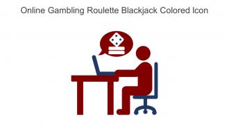 Online Gambling Roulette Blackjack Colored Icon In Powerpoint Pptx Png And Editable Eps Format