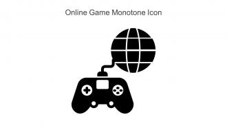 Online Game Monotone Icon