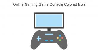Online Gaming Game Console Colored Icon In Powerpoint Pptx Png And Editable Eps Format