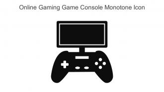 Online Gaming Game Console Monotone Icon In Powerpoint Pptx Png And Editable Eps Format