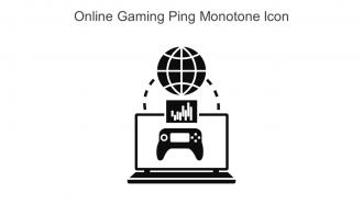 Online Gaming Ping Monotone Icon In Powerpoint Pptx Png And Editable Eps Format