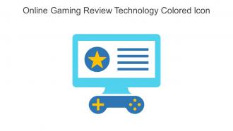 Online Gaming Review Technology Colored Icon In Powerpoint Pptx Png And Editable Eps Format