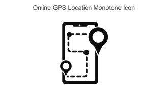 Online GPS Location Monotone Icon In Powerpoint Pptx Png And Editable Eps Format