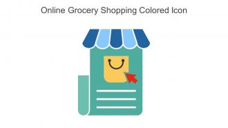 Online Grocery Shopping Colored Icon In Powerpoint Pptx Png And Editable Eps Format