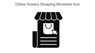 Online Grocery Shopping Monotone Icon In Powerpoint Pptx Png And Editable Eps Format