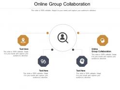 Online group collaboration ppt powerpoint presentation outline themes cpb