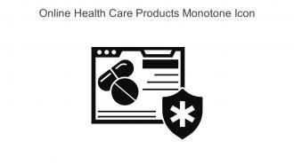 Online Health Care Products Monotone Icon In Powerpoint Pptx Png And Editable Eps Format