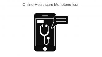 Online Healthcare Monotone Icon In Powerpoint Pptx Png And Editable Eps Format