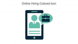 Online Hiring Colored Icon In Powerpoint Pptx Png And Editable Eps Format