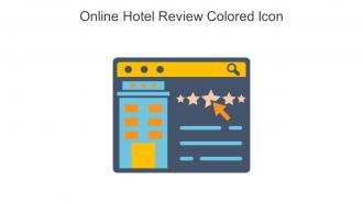 Online Hotel Review Colored Icon In Powerpoint Pptx Png And Editable Eps Format