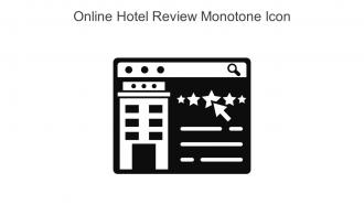 Online Hotel Review Monotone Icon In Powerpoint Pptx Png And Editable Eps Format