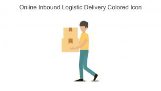 Online Inbound Logistic Delivery Colored Icon In Powerpoint Pptx Png And Editable Eps Format