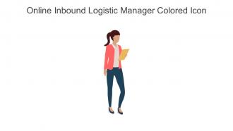 Online Inbound Logistic Manager Colored Icon In Powerpoint Pptx Png And Editable Eps Format