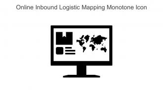 Online Inbound Logistic Mapping Monotone Icon In Powerpoint Pptx Png And Editable Eps Format