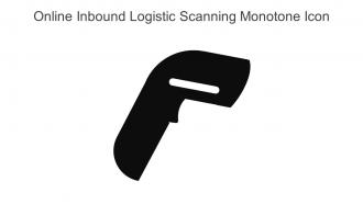 Online Inbound Logistic Scanning Monotone Icon In Powerpoint Pptx Png And Editable Eps Format