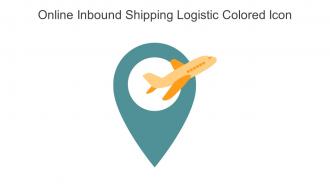 Online Inbound Shipping Logistic Colored Icon In Powerpoint Pptx Png And Editable Eps Format