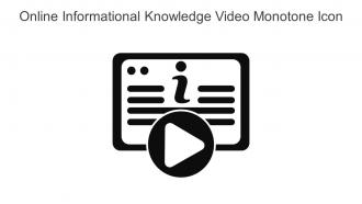 Online Informational Knowledge Video Monotone Icon In Powerpoint Pptx Png And Editable Eps Format