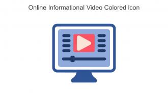 Online Informational Video Colored Icon In Powerpoint Pptx Png And Editable Eps Format