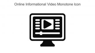 Online Informational Video Monotone Icon In Powerpoint Pptx Png And Editable Eps Format