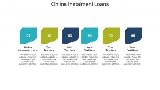 Online instalment loans ppt powerpoint presentation pictures clipart images cpb
