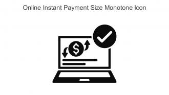 Online Instant Payment Size Monotone Icon In Powerpoint Pptx Png And Editable Eps Format