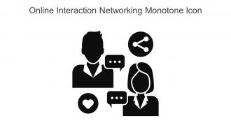 Online Interaction Networking Monotone Icon In Powerpoint Pptx Png And Editable Eps Format