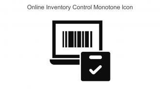 Online Inventory Control Monotone Icon In Powerpoint Pptx Png And Editable Eps Format