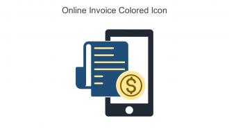 Online Invoice Colored Icon In Powerpoint Pptx Png And Editable Eps Format