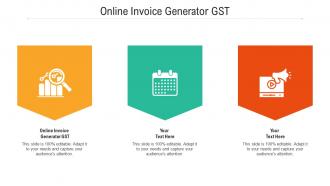 Online invoice generator gst ppt powerpoint presentation summary topics cpb