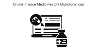 Online Invoice Medicines Bill Monotone Icon In Powerpoint Pptx Png And Editable Eps Format