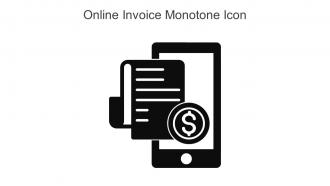 Online Invoice Monotone Icon In Powerpoint Pptx Png And Editable Eps Format