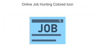 Online Job Hunting Colored Icon In Powerpoint Pptx Png And Editable Eps Format