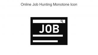 Online Job Hunting Monotone Icon In Powerpoint Pptx Png And Editable Eps Format