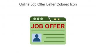 Online Job Offer Letter Colored Icon In Powerpoint Pptx Png And Editable Eps Format