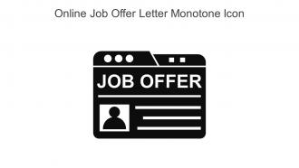 Online Job Offer Letter Monotone Icon In Powerpoint Pptx Png And Editable Eps Format