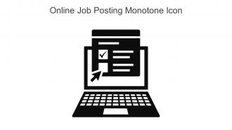 Online Job Posting Monotone Icon In Powerpoint Pptx Png And Editable Eps Format