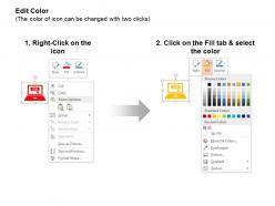 Online job search option indication ppt icons graphics